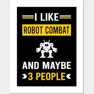 3 People Robot Combat Robots Posters and Art